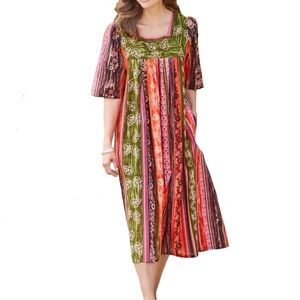 100% Cotton Dress, The Vermont Country Store, Like New, Extra Roomy S